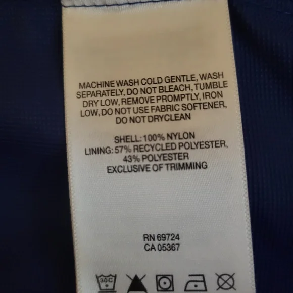 MeasureColumbia Mens Omni Shade Navy Blue Long Sleeve Button Up Size XXL or 2XL - Picture 5 of 5
